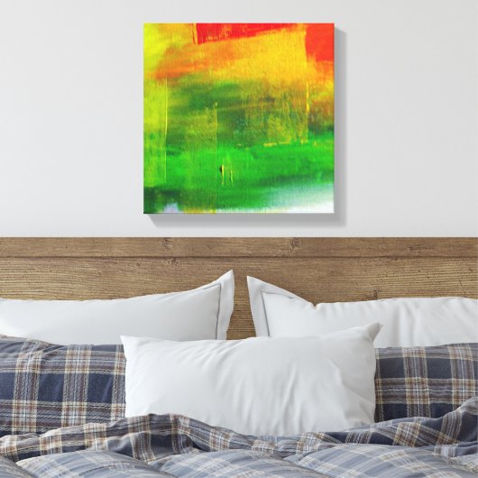 Abstract schilderen canvas afdruk (Insitu (Slaapkamer))