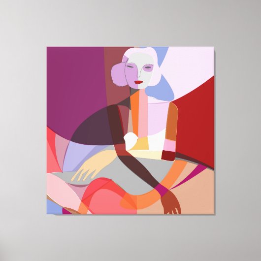 Abstract schilderen canvas afdruk (Voorkant)