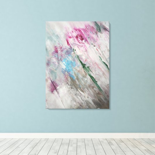Abstract schilderen canvas afdruk (Insitu (Houten vloer))