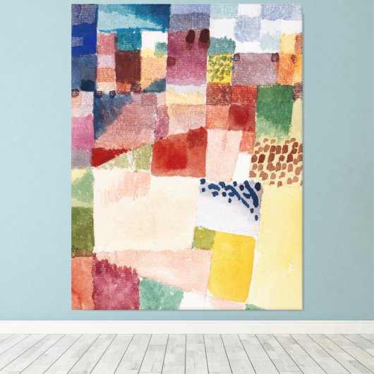 Abstract schilderen canvas afdruk (Insitu (Houten vloer))