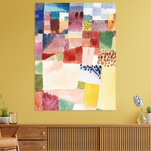 Abstract schilderen canvas afdruk (Insitu (Woonkamer))