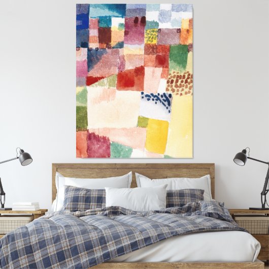 Abstract schilderen canvas afdruk (Insitu (Slaapkamer))