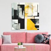 Abstract schilderen "Creative Surprise". Canvas Afdruk (Insitu (Woonkamer))