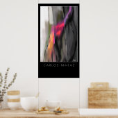 Abstract schilderen door Carlos Maraz Art Print (Keuken)