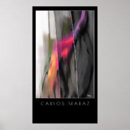 Abstract schilderen door Carlos Maraz Art Print