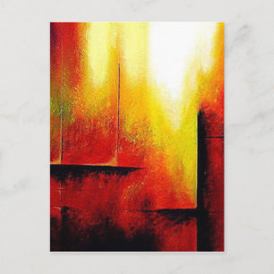 Abstract schilderen door Hizli Briefkaart