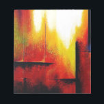 Abstract schilderen door Hizli Notitieblok<br><div class="desc">Abstract schilderen in rood,  geel en zwart door Serdar Hizli</div>