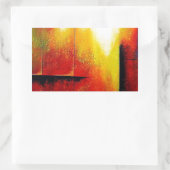 Abstract schilderen door Hizli Rechthoekige Sticker (Tas)