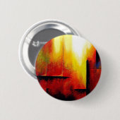 Abstract schilderen door Hizli Ronde Button 5,7 Cm (Voorkant /achterkant)