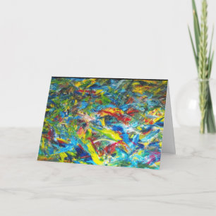 Abstract schilderen door Julia Morrill Kaart