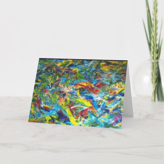 Abstract schilderen door Julia Morrill Kaart (Voorkant)