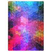 Abstract schilderen | Dynamisch kleurrijk Klembord (Achterkant)
