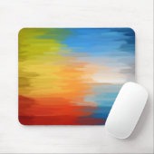 Abstract schilderen | Dynamische kleuren 17 Muismat (Met muis)