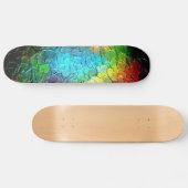 Abstract schilderen | Dynamische kleuren 3 Skateboard (Horizontaal)