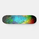 Abstract schilderen | Dynamische kleuren 3 Skateboard (Horizontaal)