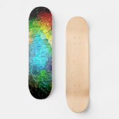 Abstract schilderen | Dynamische kleuren 3 Skateboard (Voorkant)