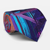 Abstract schilderen | Dynamische kleuren #48 Stropdas (Opgerold)