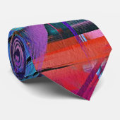 Abstract schilderen | Dynamische kleuren #49 Stropdas (Opgerold)