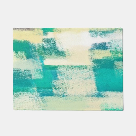 Abstract schilderen | Dynamische kleuren Deurmat (Voorkant)