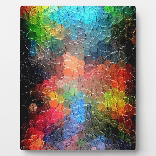 Abstract schilderen | Dynamische kleuren Fotoplaat (Voorkant)