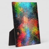 Abstract schilderen | Dynamische kleuren Fotoplaat (Zijkant)