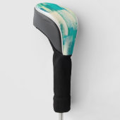 Abstract schilderen | Dynamische kleuren Golfheadcover (Schuin)