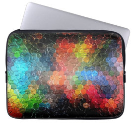 Abstract schilderen | Dynamische kleuren Laptop Sleeve