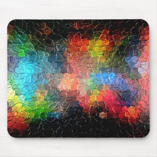 Abstract schilderen | Dynamische kleuren Muismat (Voorkant)