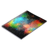 Abstract schilderen | Dynamische kleuren Notitieboek (Linkerzijde)