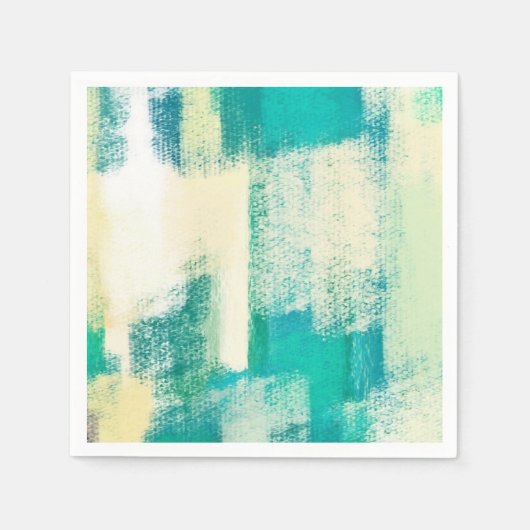 Abstract schilderen | Dynamische kleuren Servet (Voorkant)