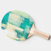 Abstract schilderen | Dynamische kleuren Tafeltennisbatje (Zijkant)