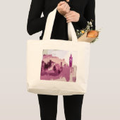 Abstract schilderen Edinburgh Capital van Schotlan Grote Tote Bag (Voorkant (product))