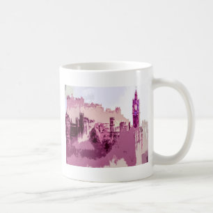 Abstract schilderen Edinburgh Capital van Schotlan Koffiemok