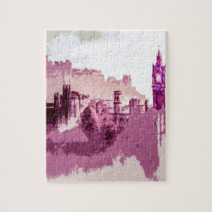 Abstract schilderen Edinburgh Capital van Schotlan Legpuzzel