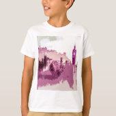 Abstract schilderen Edinburgh Capital van Schotlan T-shirt (Voorkant)