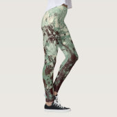 Abstract schilderen "Faoileag air laimrig" Leggings (Rechts)