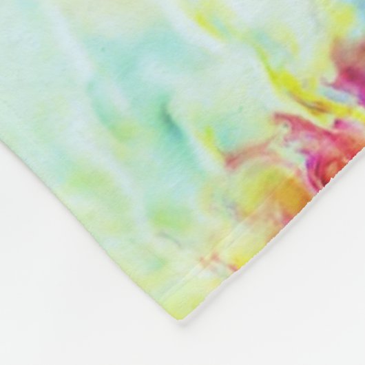 Abstract schilderen fleece deken (Hoek)