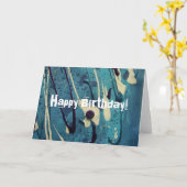 Abstract schilderen, gelukkige verjaardag! kaart (Gele Bloem)