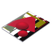 Abstract schilderen, geometrische vormen notitieboek (Linkerzijde)