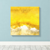 Abstract schilderen, goud, wit, grijs, modern canvas afdruk (Insitu (Houten vloer))