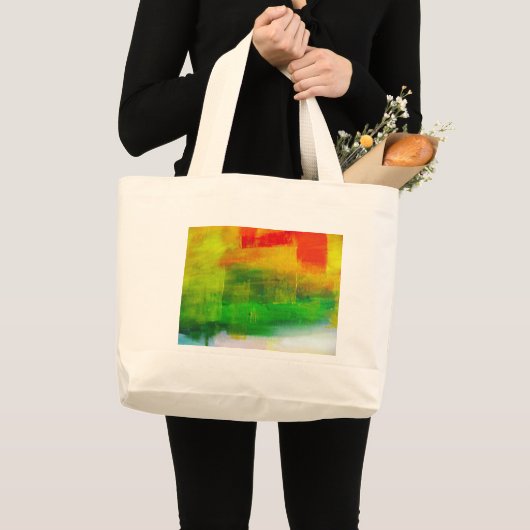 Abstract schilderen grote tote bag (Voorkant (product))