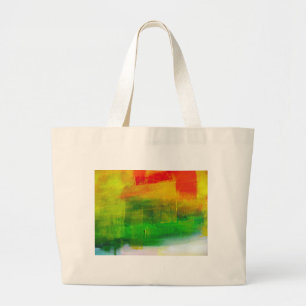 Abstract schilderen grote tote bag