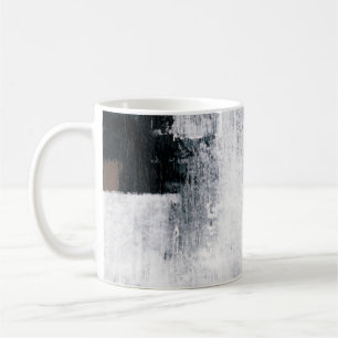 Abstract schilderen. Handgeschilderd trendy kunstw Koffiemok