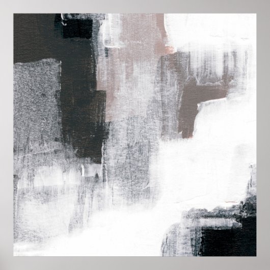 Abstract schilderen. Handgeschilderd trendy kunstw Poster (Voorkant)