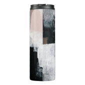 Abstract schilderen. Handgeschilderd trendy kunstw Thermosbeker (Achterkant)