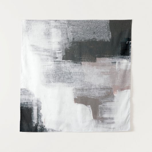 Abstract schilderen. Handgeschilderd trendy kunstw Wandkleed (Voorkant (horizontaal))