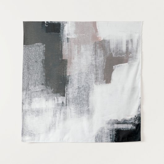 Abstract schilderen. Handgeschilderd trendy kunstw Wandkleed (Voorkant)