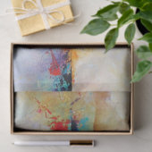 Abstract schilderen helder en kleurrijk tissuepapier (Geschenk)