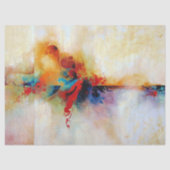 Abstract schilderen helder en kleurrijk tissuepapier (Voorkant)