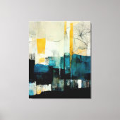 Abstract schilderen "hoge diepten". canvas afdruk (Voorkant)